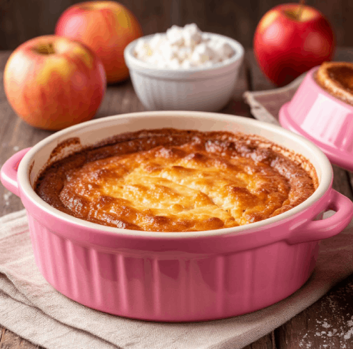 «Яблочная Нежность»: Творожная запеканка из бабушкиных сокровищ 🍎🍮